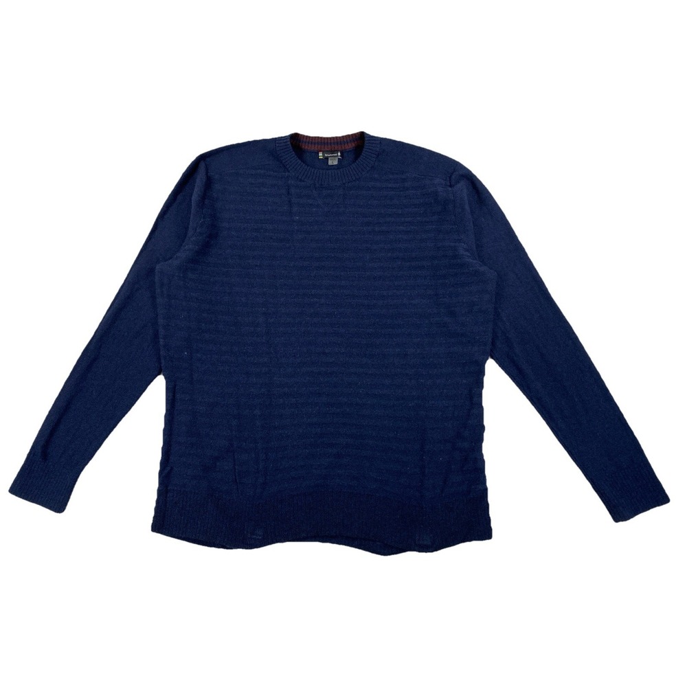 Smartwool Wool Blend Crewneck Sweater Men's Large Navy Blue